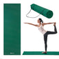 Gaiam Essentials 1/4" Thin (6mm) Yoga & Pilates, Fitness & Exercise Mat with Easy-Cinch Carrier Strap Cusion Support For Fitness and Gym Workouts - color: Green