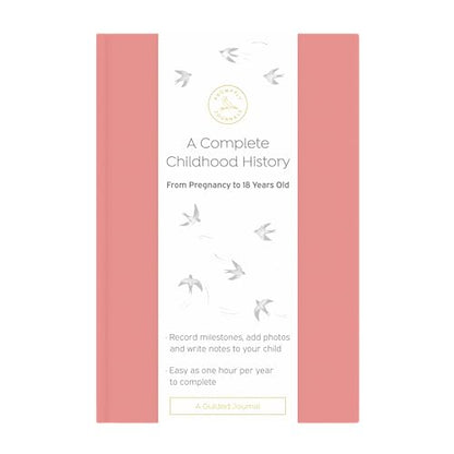 Promptly Journals, A Complete Childhood History: From Pregnancy to 18 Years Old (Dusty Rose, Pink, Linen) | Baby Book and Pregnancy Journal | Baby Memory Book - color: Dusty Rose