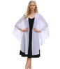 TONGFANTFL Shawls Wraps for Evening Wedding Party Chiffon Scarf Soft Bridal Wraps Wedding Guest Shawl Coverage - color: White