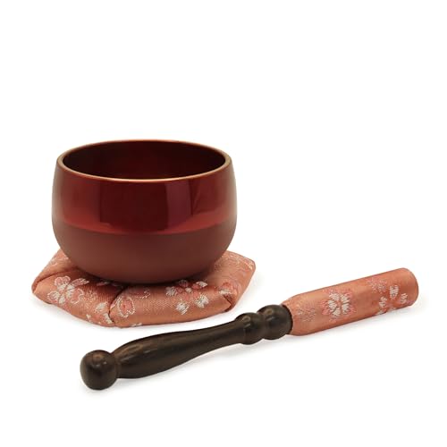 Modern & Stylish Japanese Singing Bowl, Beautiful Sound, Buddhist Altar Cocoon Bowl Shape Small Orin Bell, Japanese Designed, Crafted in Japan, Meditation, Mindfulness, Healing Sound