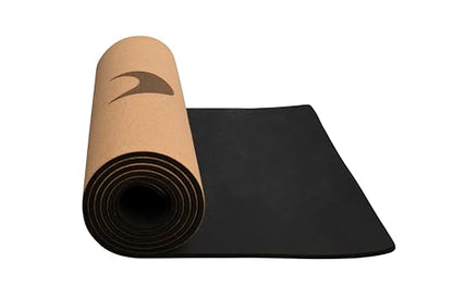 Yoga Mats By Yoga Zeal - Luxuriously Soft, Thick, Non-Slip, Hot Yoga Mat. Eco Printed. Designed to grip better with a sweaty yoga practice! - color: 5MM Cork