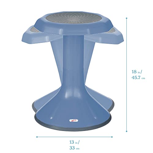 ECR4Kids ACE Active Core Engagement Wobble Stool, 18-Inch Seat Height, Flexible Seating, Powder Blue - color: Powder Blue