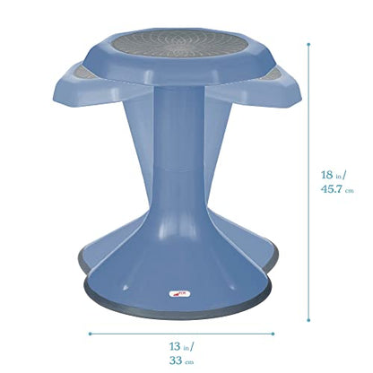 ECR4Kids ACE Active Core Engagement Wobble Stool, 18-Inch Seat Height, Flexible Seating, Powder Blue - color: Powder Blue