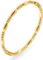 Stainless Steel Bamboo Design Bracelet Titanium Steel Bangle - color: Water Gold