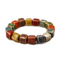 MINACHI Boho Hippie Colorful Ceramic Beads Strand Stretch Bracelet, Bohemian Summer Beach Jewelry Gift for Women - color: S02