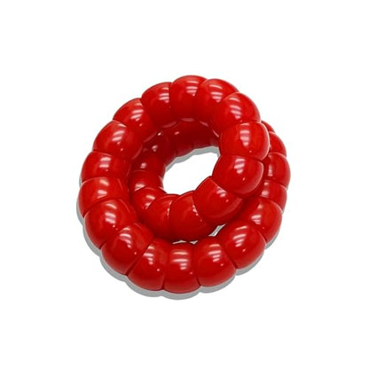 MUDI Bracelet For Women, Bodhi Seed Beads Bracelets Fidget Healing Energy Protection Stretch to My Man Jewelry Gift - color: Oval Red