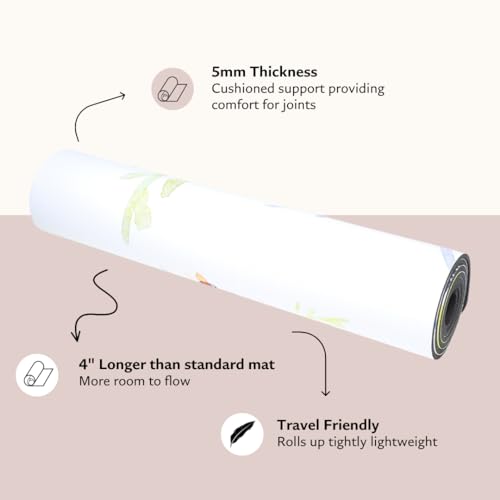 Shakti Warrior TPE Yoga Mat - Artist Designed, Premium eco friendly mats, Non Slip, Non toxic, Great For Regular & Hot Yoga, Pilates and Workouts (72 inch x 24 inch x 6mm thick) - color: Dreamcatcher