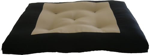 D&D Futon Furniture Central Tan Zabuton, Yoga, Meditation Seat Cushions, Kneeling, Sitting, Supporting Exercise Pratice Zabutons