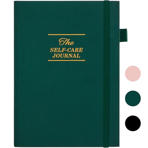 Self-Care Journal, Wellness & Daily Reflection Notebook – Mental Health & Anxiety Journal for Women & Men – Self Care Planner, ADHD Planner with Mood Tracker – A5 Size (Dark Green) - color: Dark Green