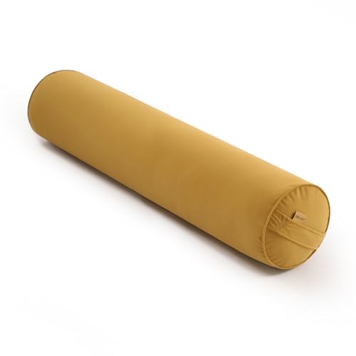 Body Pillow for Adults,Long Round Pillow,Big Cylindrical Pillow,Large Full Bolster Pillows for Side Sleepers (Honey Yellow, 39.37"*7.87") - color: Honey Yellow, size: 39.37"*7.87"