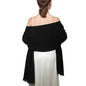 Shawl Wraps for Women Pashmina Shawls and Wraps for Evening Dresses Large Soft Scarf Winter Scarf Wedding Shawl… - color: Black