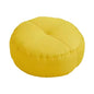 Round Floor Pillow Meditation Cushion for Sofa Bed, Adults Kids Office, Yellow