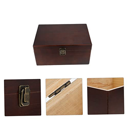 Homoyoyo Multifunctional Storage Bin Wooden Storage Organizer Desktop Wooden Organizer
