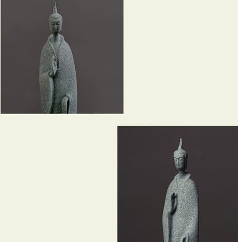 Home Buddha Statue for Home, Zen Desktop Buddha Statue Set of 3, Chinese-Style Tranquil Decorative Figurines for Zen Gardens and Meditation Spaces,