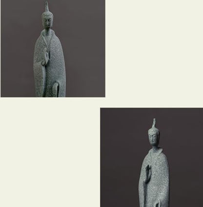 Home Buddha Statue for Home, Zen Desktop Buddha Statue Set of 3, Chinese-Style Tranquil Decorative Figurines for Zen Gardens and Meditation Spaces,