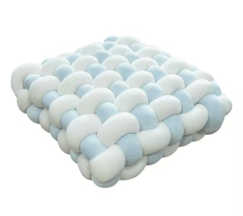 Large Knot Pillow Meditation Cushion Floor Cushions Sitting Funky Throw Pillows Chair Pillows Soft Pad Square Knotted Seat Cushions Home Decoration Living Room B(Size:30 * 33 * 12cm,Color:A) - color: A, size: 30 * 33 * 12cm