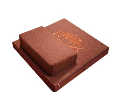 Meditation Mats,Meditation Meditation Mats, Futons, Household Folding, Thickened Fabrics, Coconut Palm, Kneeling Mats(Size:24x24inch,Color:Coffee) - color: Coffee, size: 24x24inch
