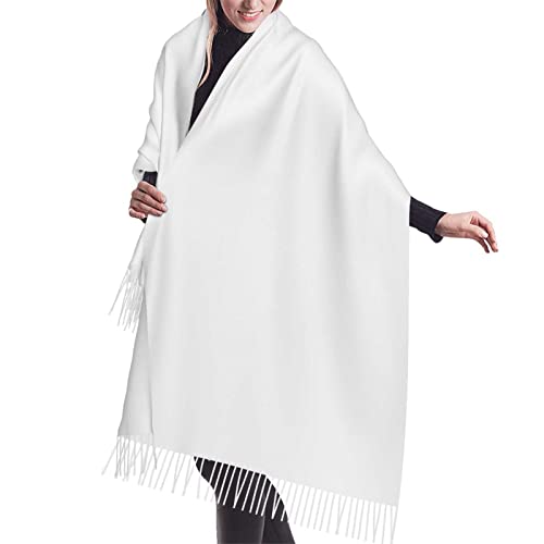 Presents for Women,White Religious Christian Jesus Loves Me Bible Verse Fringe Pashmina Shawl Wrap for Bridal Wedding Party - color: W0x03
