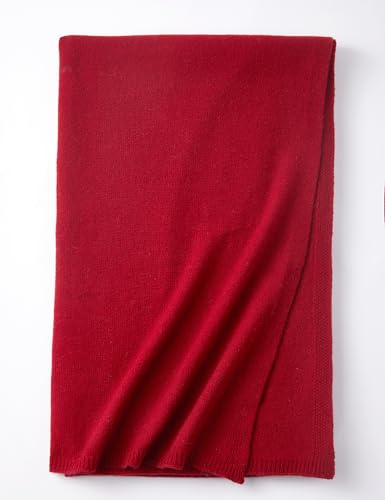 Soft Cashmere Blend Wrap Chic Scarf Stole for Women Wayfarer Travel Extra Large 87"x28" - color: Rust Red