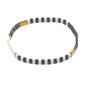 Tila Beaded Stretch Strand Bracelets for Women, Cute Boho Stackable Handmade Colorful Mixed Flat Square Beads Elastic Beach Surfer Bracelet Trendy Jewelry Friend Gift - color: 0901A