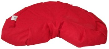 Crescent Heart Meditation Cushion - Buckwheat Solid Cover
