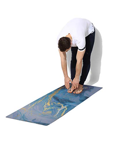 Shakti Warrior TPE Yoga Mat - Artist Designed, Premium eco friendly mats, Non Slip, Non toxic, Great For Regular & Hot Yoga, Pilates and Workouts (72 inch x 24 inch x 6mm thick) - color: Ajna