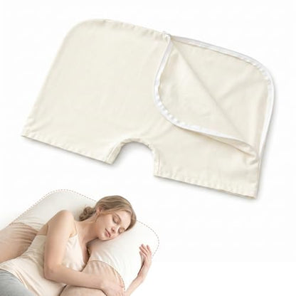 100% Organic Cotton Pregnancy Pillowcase for U-Shaped Pregnancy Pillow | 19.5"x29" Pillowcase for Maternity Body Pillows, Hypoallergenic & Breathable, Machine Washable, for Pregnant Women, Girls - size: 19.5"x29"