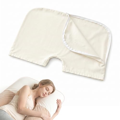 100% Organic Cotton Pregnancy Pillowcase for U-Shaped Pregnancy Pillow | 19.5"x29" Pillowcase for Maternity Body Pillows, Hypoallergenic & Breathable, Machine Washable, for Pregnant Women, Girls - size: 19.5"x29"