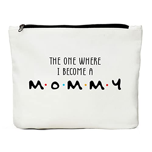 New Mom Gifts Makeup Bag Girl Boy Mom Cosmetic Bag Funny Baby Shower Gifts Pregnancy Announcement Travel Toiletry Bag Christmas Thanksgiving Birthday Gift for Momen Mother New Mommy First Time Moms - color: multi194