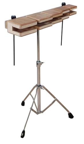 Basic Beat BBTB5 Temple Blocks Set - Quality Sound, Durable Construction, Perfect for Classroom and Band Music