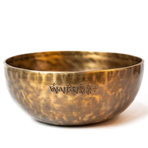 Singing Bowls Crystal Buddha Sound Bowl Sound Therapy Healing Hammer Bowl Meditation Bowl Full Moon for Healing Prayer，12cm