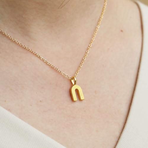 Golden Necklace for Women Virgin Mary Angel Butterfly Necklace Sister New Mom Friendship Necklace Birthday Christmas Gift - style: Rainbow