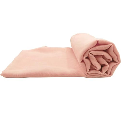 Women's Cotton Scarves Lady Light Soft Fashion Solid Scarf Wrap Shawl - color: Pink Dusk