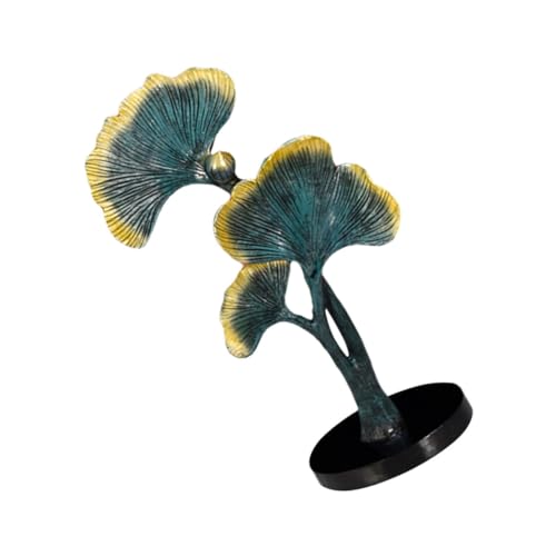 BESPORTBLE Ginkgo Leaf Resin Desktop Ornament Decor for Living Room Office Meditation -catching Table Accent Finish