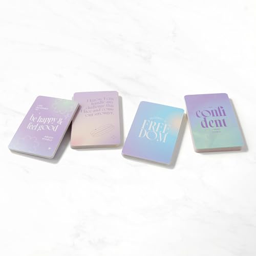 Myga Positive Affirmation Cards for Teens,60 Daily Motivational Quotes for Teen Girls, Boys and Young Adults,Inspirational Card Deck to Boost Confidence, Mindfulness and Self-Esteem