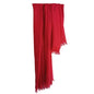 Harewom Lightweight Gauze Linen Feeling Shawl Wraps for Women Beach Summer Scarf for Evening Wedding Dresses - color: Shawl Wraps - Wine Red