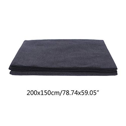 Non-Slip Warm Meditation Towel with Synthetic Wool Mat – Red