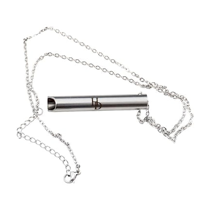 Hampton Distribution Anxiety Breathe Easy Necklace, Breathing Necklace for Stress & Anxiety Relief, Stainless Steel Anxiety Necklace, Breathe Free