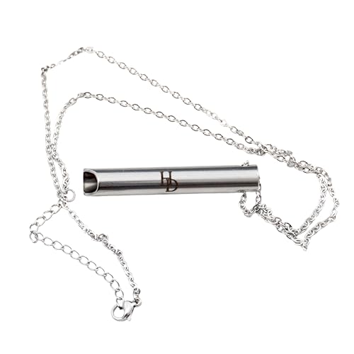 Hampton Distribution Anxiety Breathe Easy Necklace, Breathing Necklace for Stress & Anxiety Relief, Stainless Steel Anxiety Necklace, Breathe Free