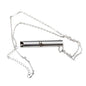 Hampton Distribution Anxiety Breathe Easy Necklace, Breathing Necklace for Stress & Anxiety Relief, Stainless Steel Anxiety Necklace, Breathe Free