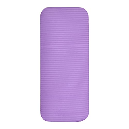 Fitvids All Purpose 1/2-Inch Extra Thick High Density Anti-Tear Exercise Yoga Mat and Knee Pad with Carrying Strap, Multiple Colors - color: Purple