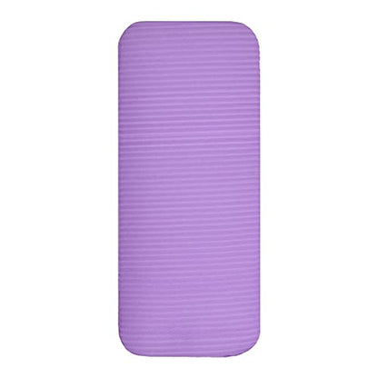 Fitvids All Purpose 1/2-Inch Extra Thick High Density Anti-Tear Exercise Yoga Mat and Knee Pad with Carrying Strap, Multiple Colors - color: Purple