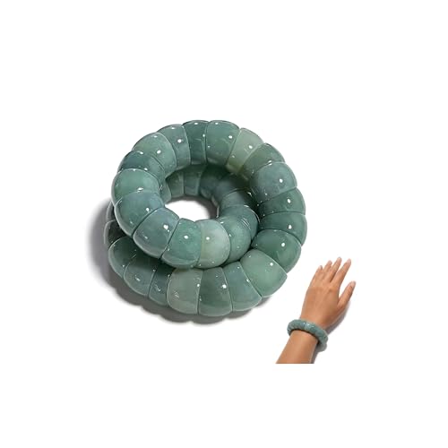 Natural Bodhi Seed Bracelets Anxiety Fidget Bracelets Anxiety Relief Items Protection Healing Stretch Bodhi Fidget Bracelet for Women Men - color: Jade Cloud Blue