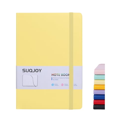 Lined Journal Notebooks for Writing, 100 GSM Thick Paper, 1 Pack Hardcover Notebooks, A5 College Ruled Notebook, Journaling Notebook for School/Travel/Office (Yellow- 1 Pack) - color: Yellow- 1 Pack