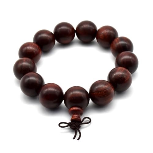 Zen Dear Unisex Natural African Blood Red Sandalwood Bracelet Prayer Beads Tibetan Buddhism Meditation Mala Bead Necklace Yoga