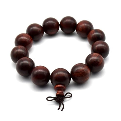 Zen Dear Unisex Natural African Blood Red Sandalwood Bracelet Prayer Beads Tibetan Buddhism Meditation Mala Bead Necklace Yoga