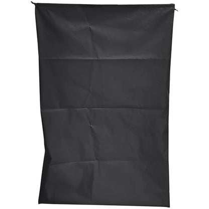 Extra-Large Drawstring Storage Bag, 47.2 X 31.5 in / 120 X 80 Cm, 210D Polyester, Ideal for Clothes and Quilts, Black