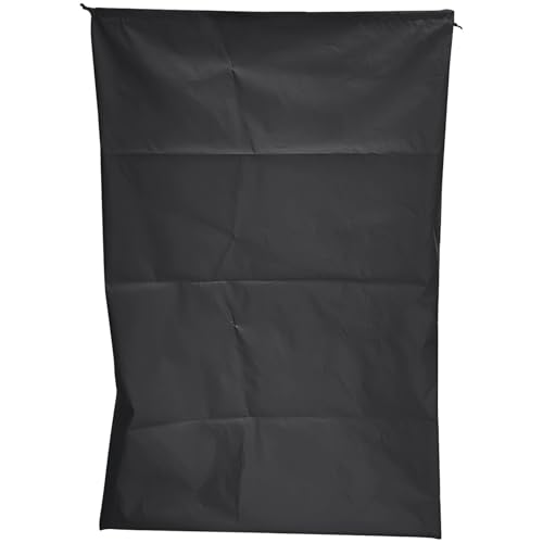 Extra-Large Drawstring Storage Bag, 47.2 X 31.5 in / 120 X 80 Cm, 210D Polyester, Ideal for Clothes and Quilts, Black