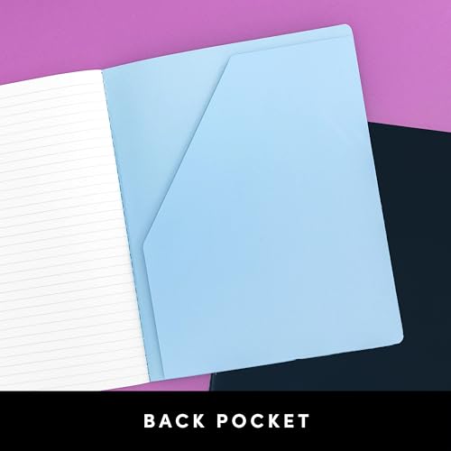 PAPERAGE Soft Cover Blank Journal Notebook, 2 Pack, (Lavender), 100 Pages, Large 7.5 inches x 9.5 inches, Ideal for Sketch Book, Note Taking & Travel Journal - color: Lavendar, style: Plain