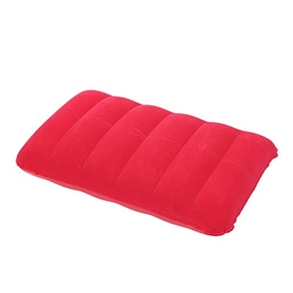 2 Pcs PVC Flocking Inflatable Waist Cushion Pillow for Outdoor Camping Portable Travel Nap Cushion 65x45cm Multifunctional Pillow for Office and Leisure